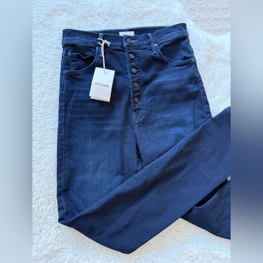 Mother Denim High Waited Pixie Rail Skimp NWT size 27